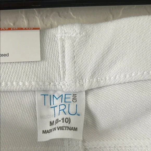 Time and Tru White Women's Pants - Picture 2 of 5